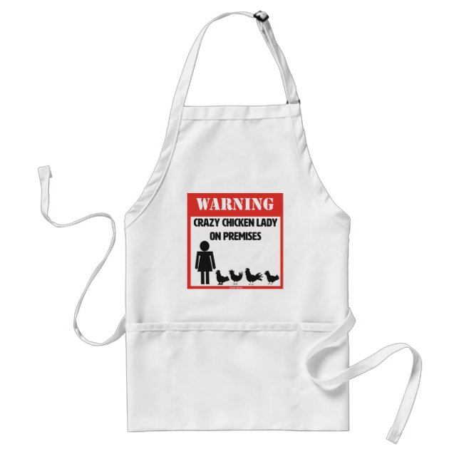 Crazy Chicken Lady Apron (Front)