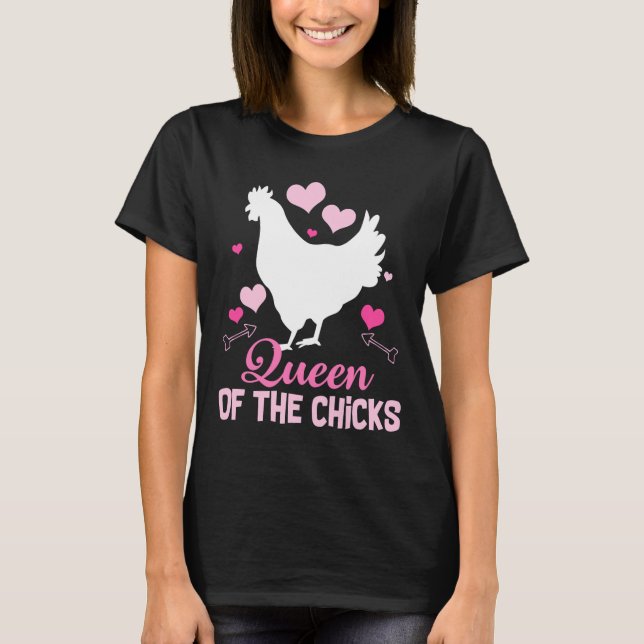 Crazy Chicken Lady Farming   T-Shirt (Front)
