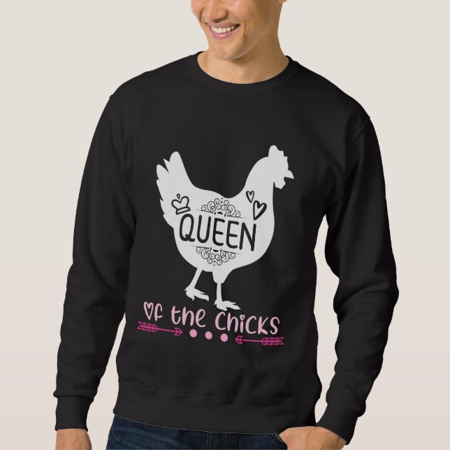 Crazy Chicken Lady Fashion   Sweatshirt (Front)