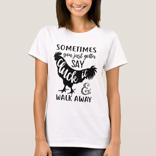 Crazy Chicken Lady Gift Farmer Country Farm Ladies T-Shirt (Front)