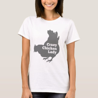 Crazy Chicken Lady Pecking dark grey T-Shirt