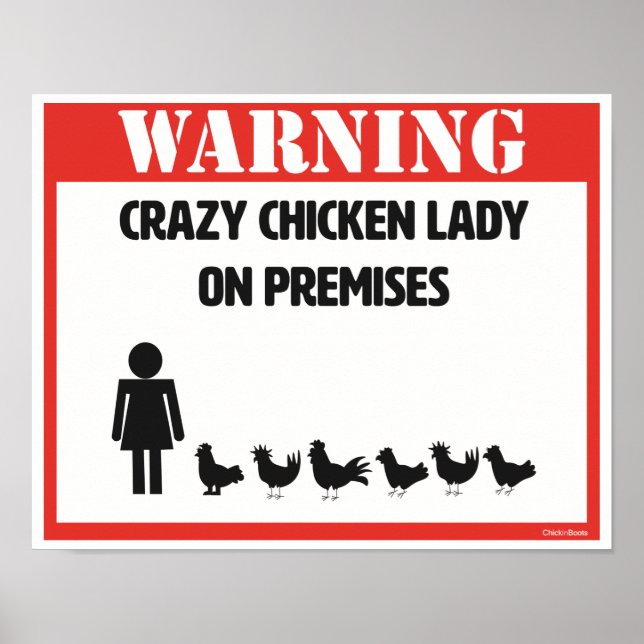 Crazy Chicken Lady Poster (Front)