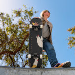 crazy chickens modern farmhouse monogram skateboar skateboard<br><div class="desc">crazy cartoon chickens for all chicken lovers out there. cute sport accessory for for numerous adventures with your monogram in brush script font ready for your customisation</div>