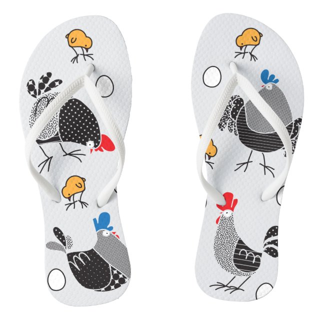 Crazy chickens thongs (Footbed)