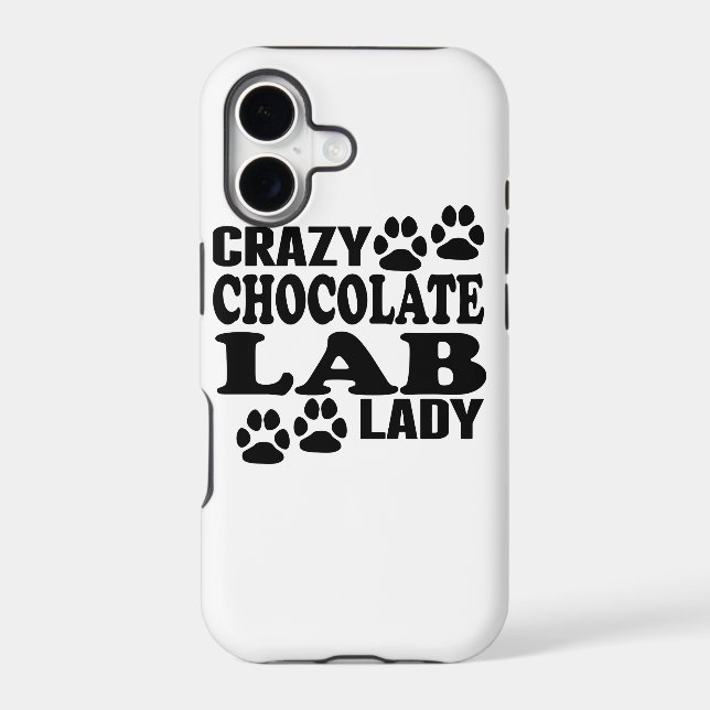 Crazy Chocolate Lab Lady (Back)