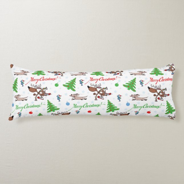 crazy christmas deer body cushion (Front)