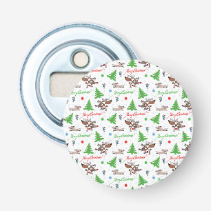 crazy christmas deer bottle opener