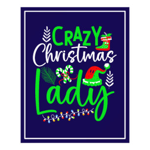 Crazy Christmas Lady-84653 Photo Print