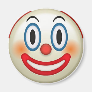 Crazy Clown Emoji Magnet