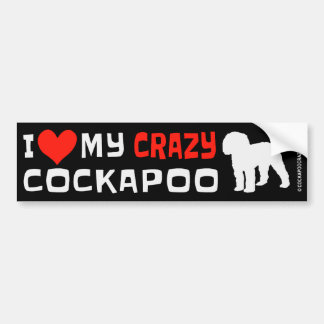 Crazy Cockapoo Bumper Sticker