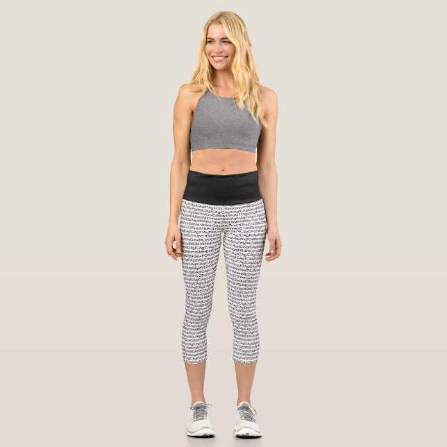 Crazy coding capri leggings (Front)
