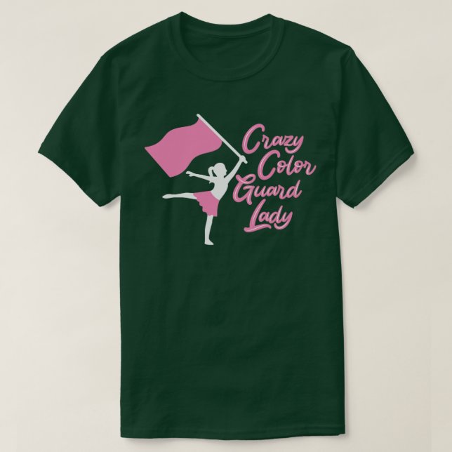 Crazy Colour Guard Lady1 T-Shirt (Design Front)