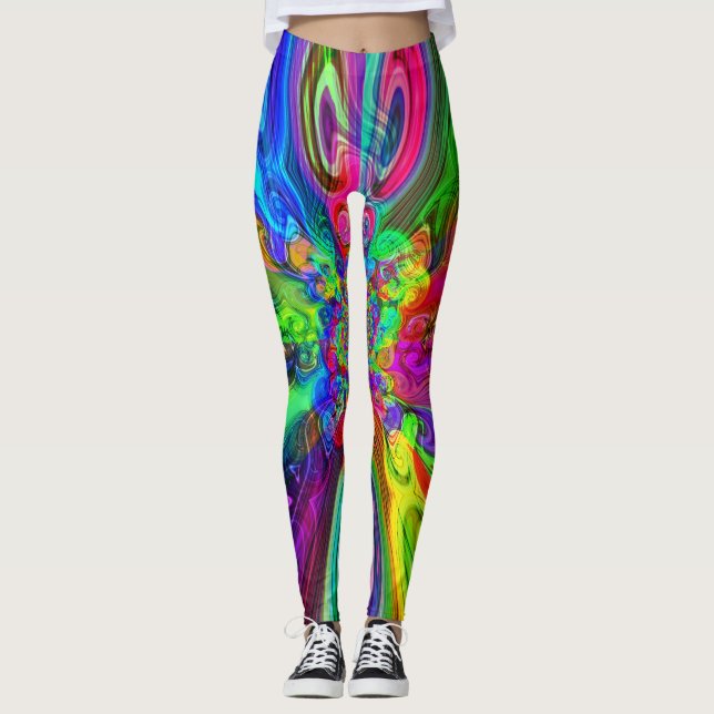 Crazy Colour Spectrum Leggings (Front)