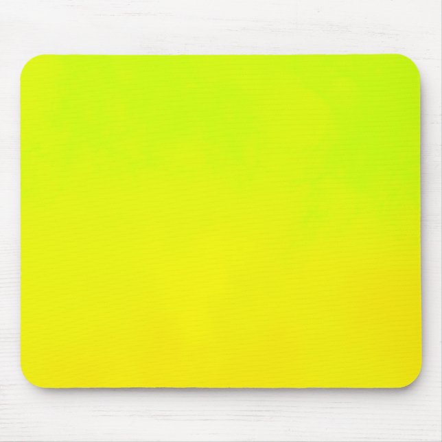 Crazy Coloured Lemon Yellow/ Lime Green Flashy Mouse Pad (Front)