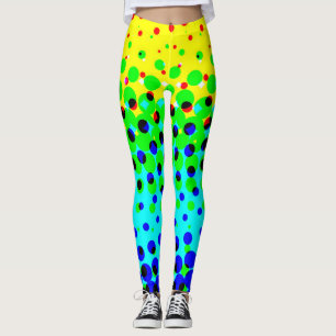 Crazy Colourful Polka Dots Leggings