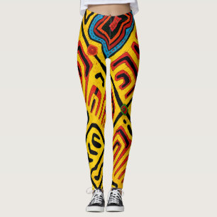 Crazy Colourful Tribal Leggings
