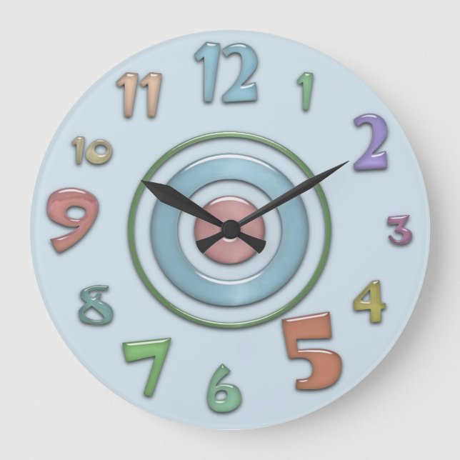 Crazy Colourful Wall Clock (Front)