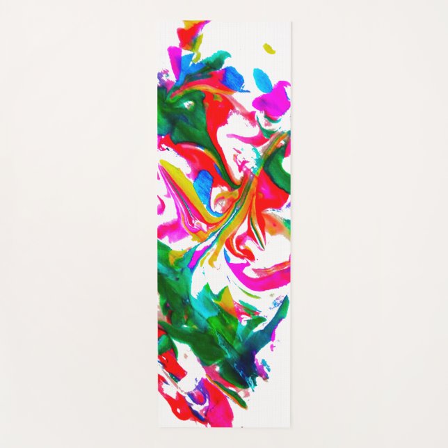 Crazy colours yoga mat (Front)
