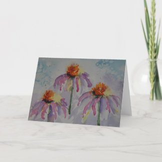 Crazy Cone Flower Note Card