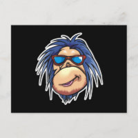crazy cool monkey face