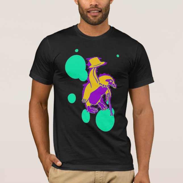 crazy cool top hat penguin (Front)