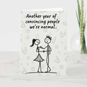 Crazy Couple Another Year Card