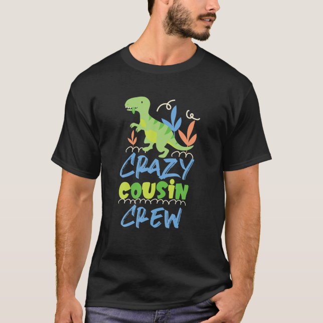 Crazy Cousin Crew Boys Dino Dinosaur T-Shirt (Front)