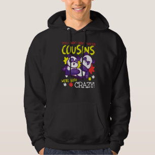 Crazy Cousin Pandas For Boys Hoodie