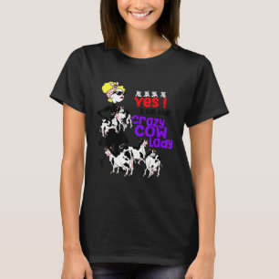Crazy Cow Lady Cow T-Shirt