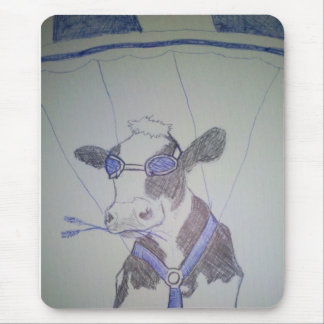 Crazy cow mouse pad