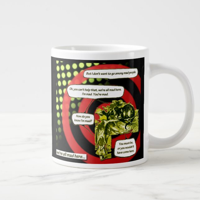 Crazy, Crazy, Crazy by Aleta Large Coffee Mug (Right)