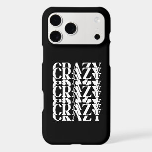 Crazy Crazy Crazy Repeating Trippy Word Design