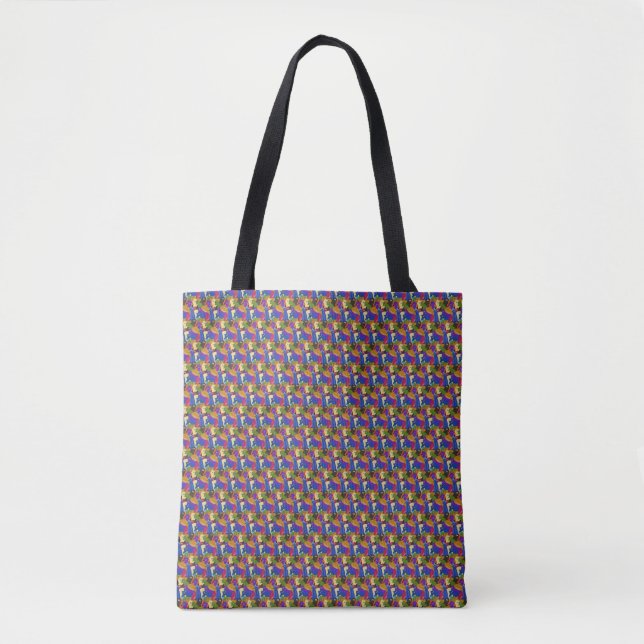 Crazy Cross eyed planarian Tote Bag (Front)