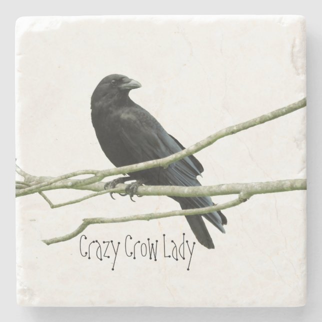 Crazy Crow Lady Coaster (Front)