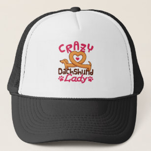 Crazy Dachshund Lady Doxie Mum Trucker Hat