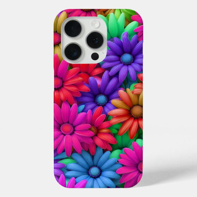 Crazy Daisy #13 - iPhone 15 Pro Cases (Back)