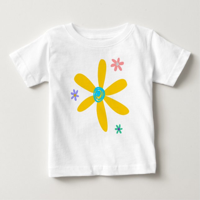 Crazy Daisy Baby T-Shirt (Front)