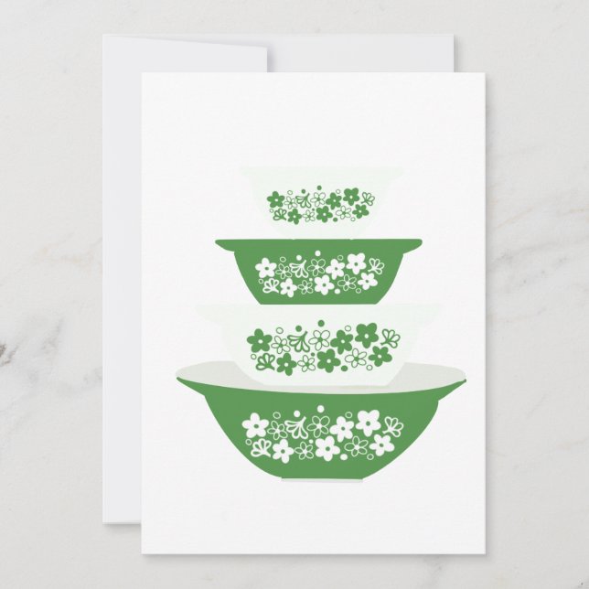 Crazy Daisy Pyrex  Thank You Card (Front)