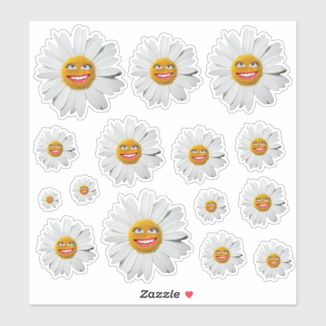 Crazy Daisy Stickers (Sheet)