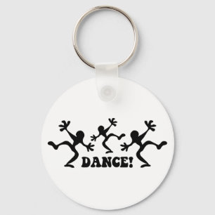 Crazy Dancers Dancing Key Ring
