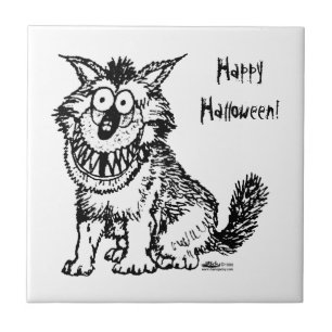 Crazy Dog Ceramic Tile
