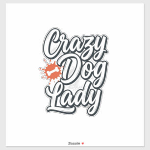 Crazy Dog Lady Vintage Pet Lover Typography Design