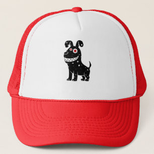 Crazy dog trucker hat