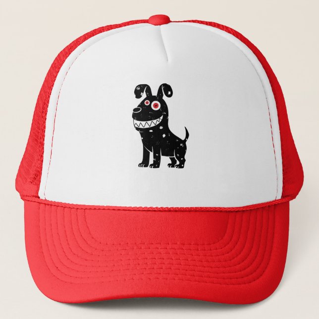 Crazy dog trucker hat (Front)