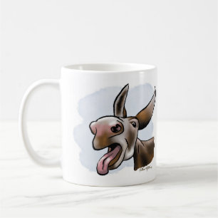 Crazy Donkey Cartoon Coffee Mug