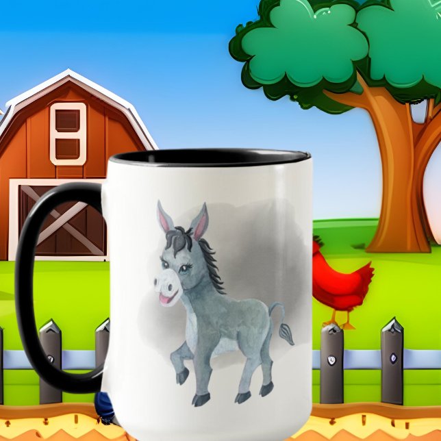 crazy donkey lady add text mug (Creator Uploaded)