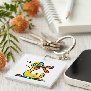 Crazy Ente Key Ring
