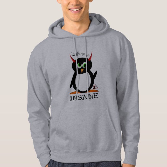 Crazy Evil Penguin Hoodie (Front)