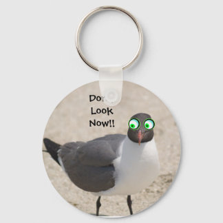Crazy Eyed Sea Gull Key Ring