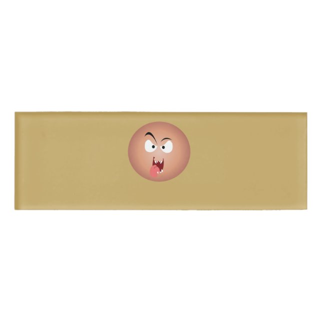Crazy Face Name Tag (Front)